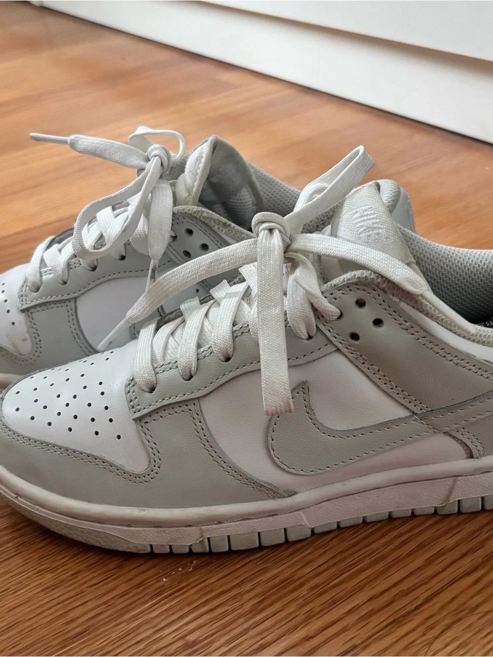 Nike Women’s Photon White & Light Gray Low-Top Sneakers